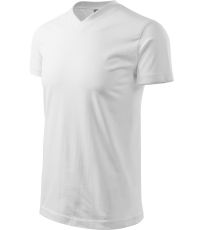 Unisex triko Heavy V-neck Malfini bílá