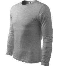 Pánské triko FIT-T Long Sleeve Malfini tmavě šedý melír