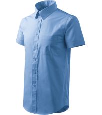 Pánská košile Shirt short sleeve Malfini nebesky modrá