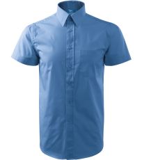 Pánská košile Shirt short sleeve Malfini nebesky modrá