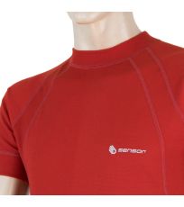 Pánské funkční triko DOUBLE FACE Sensor tm.červená