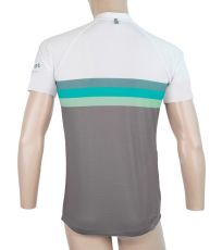 Pánský cyklistický dres CYKLO SUMMER STRIPE Sensor šedá/zelená