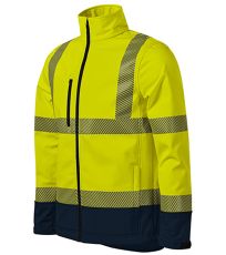 Unisex softshellová reflexní bunda HV Drop RIMECK reflexní žlutá