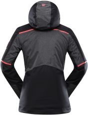 Dámská lyžařská bunda MALEFA ALPINE PRO tmavě červená