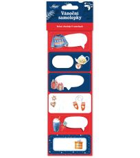 Vánoční samolepky - červeno/modré 6 ks ZWCZ0024 Nekupto