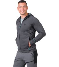 Pánská funkční mikina ETHAN HOODY HANNAH anthracite mel