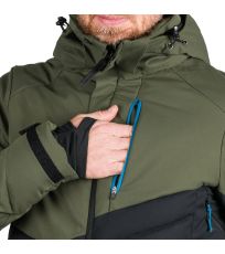 Pánská lyžařská bunda ZYGMUNT NORTHFINDER blackdarkgreen