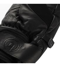 Unisex lyžařské kožené rukavice LOLRE ALPINE PRO černá