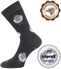 Dámské tenké merino ponožky Vlněnka VoXX® černá