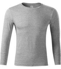 Unisex tričko Progress LS Piccolio tmavě šedý melír