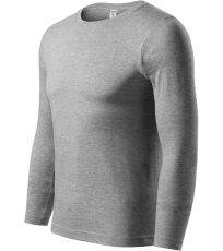 Unisex tričko Progress LS Piccolio tmavě šedý melír