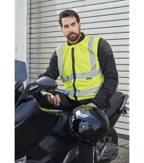 Bezpečnostní vesta pro motorkáře Schleiz Korntex Signal Yellow