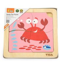 Dřevěné puzzle pro nejmenší 48554 Viga Multicolor