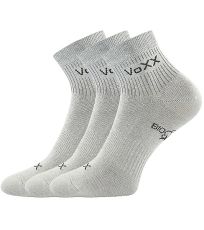 Sportovní slabé ponožky - 3 páry Boby VoXX® světle šedá