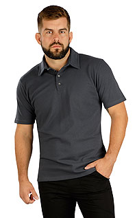 Pánské polo triko 7D256 LITEX tmavě šedá