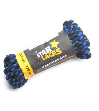 Tkaničky (šněrovadla) STAR LACES SLIM 123p PROMA černo-fialová