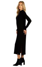 Dámské maxi šaty s dlouhým rukávem 7D023 LITEX černá