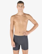 Páské boxerky s delší nohavičkou 74160P GINA tm. šedá