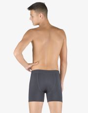 Páské boxerky s delší nohavičkou 74160P GINA tm. šedá