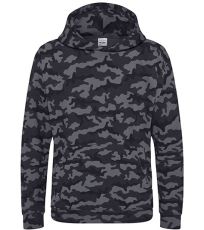 Dětská mikina přes hlavu JH014J Just Hoods Black Camo