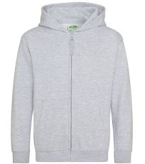 Dětská mikina na zip JH050J Just Hoods Heather Grey