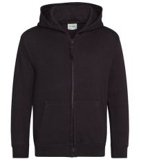 Dětská mikina na zip JH050J Just Hoods Jet Black