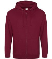 Pánská mikina na zip JH050 Just Hoods Burgundy