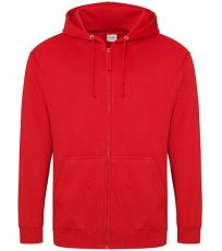 Pánská mikina na zip JH050 Just Hoods Fire Red