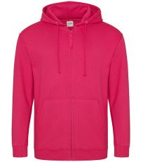 Pánská mikina na zip JH050 Just Hoods Hot Pink