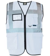 Multifunkční reflexní vesta na zip Berlin Korntex White