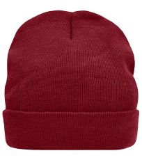 Hřejivá pletená čepice MB7551 Myrtle beach Burgundy