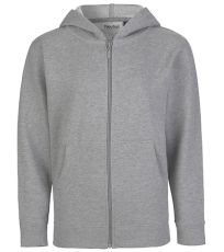 Dětská mikina na zip NE13301 Neutral Sport Grey