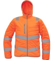 Pánská zimní bunda s HI-VIS pruhy MONTROSE Cerva