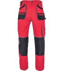 Pánské pracovní kalhoty CARL BE-01-003 Fridrich & Fridrich červená/černá
