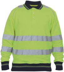 Pánská HI-VIS polo mikina KNOXFIELD Knoxfield žlutá