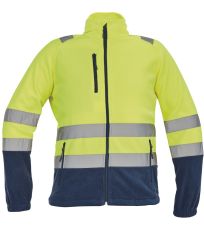 Pánská HI-VIS fleecová bunda SEVILLA Cerva žlutá/navy