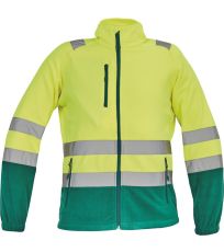 Pánská HI-VIS fleecová bunda SEVILLA Cerva žlutá/zelená