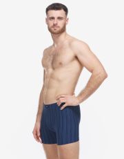 Pánské boxerky s delší nohavičkou 74183P GINA Lékořice-sv. modrá