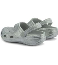 Dětské sandály BIG FROG PRINTED COQUI Khaki grey glitter