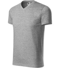 Unisex triko Heavy V-neck Malfini tmavě šedý melír