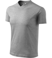 Unisex triko Heavy V-neck 160 Malfini tmavě šedý melír