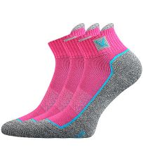 Unisex sportovní ponožky - 3 páry Nesty 01 Voxx magenta