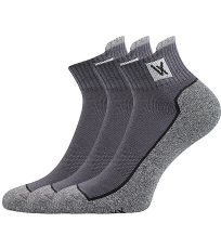 Unisex sportovní ponožky - 3 páry Nesty 01 Voxx tmavě šedá
