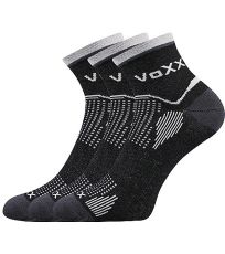 Unisex sportovní ponožky - 3 páry Sirius VoXX® černá