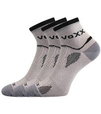 Unisex sportovní ponožky - 3 páry Sirius Voxx světle šedá