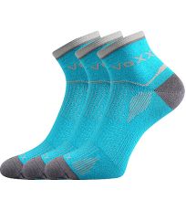 Unisex sportovní ponožky - 3 páry Sirius Voxx tyrkys