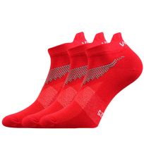 Unisex sportovní ponožky - 3 páry Iris Voxx červená