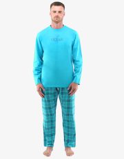 Pánské dlouhé pyžamo 79135P GINA