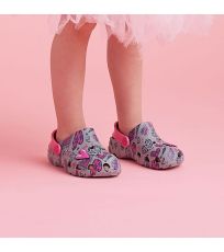 Dětské sandály LITTLE FROG COQUI Mid. Grey/Fuchsia