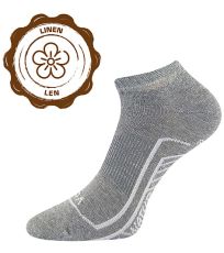 Unisex lněné ponožky - 3 páry Linemus Voxx šedá melé